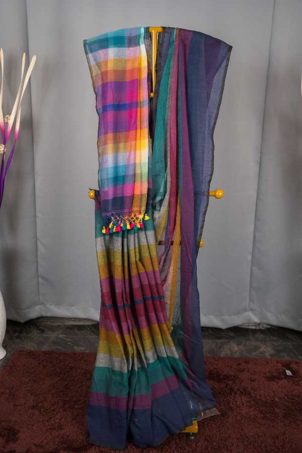 Pure Soft Mull Cotton Saree - Image 6