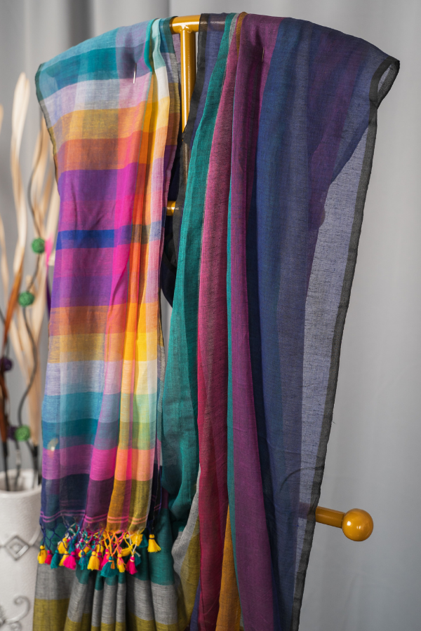 Pure Soft Mull Cotton Saree - Image 7