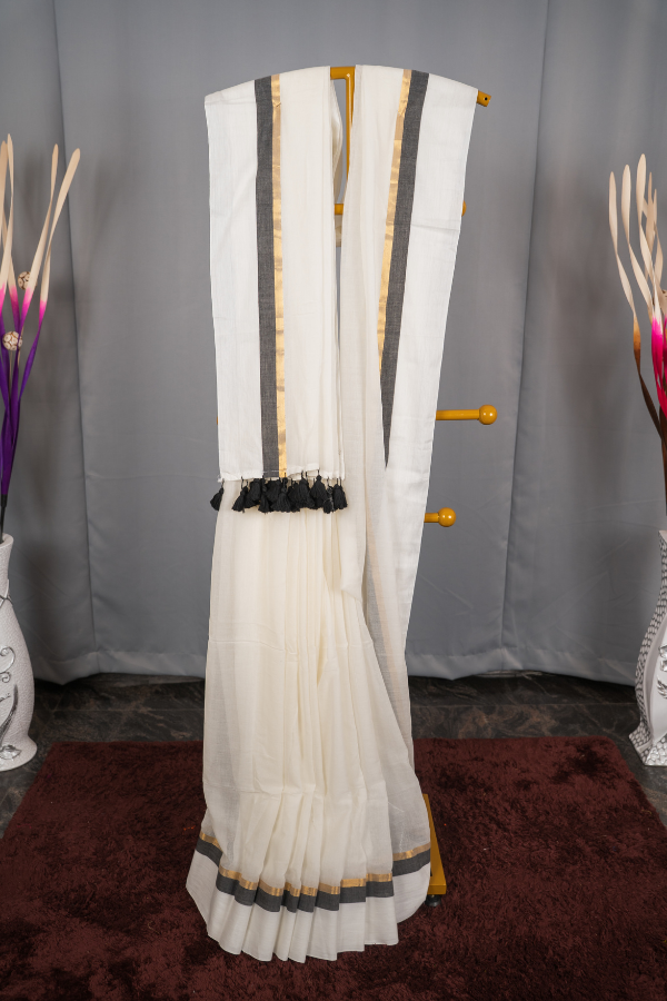 Pure Soft Mull Cotton Saree - Image 22