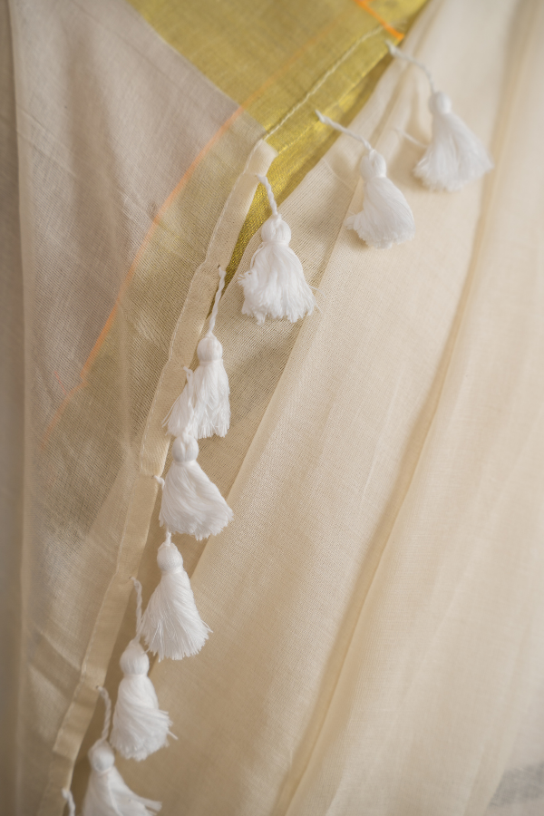 Pure Soft Mull Cotton Saree - Image 18