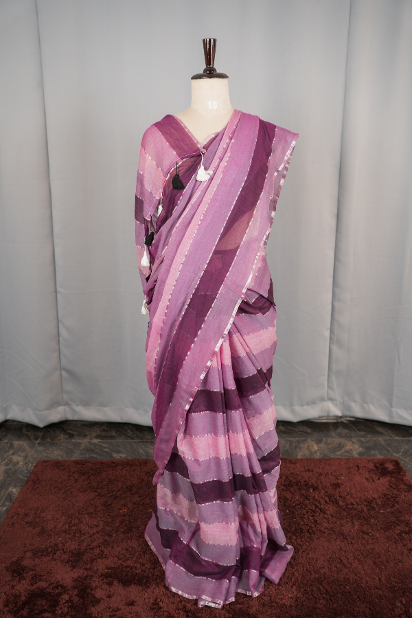 Pure Soft Mull Cotton Saree - Image 12