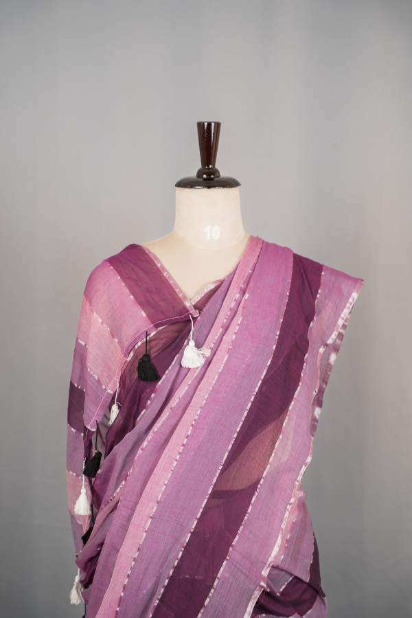 Pure Soft Mull Cotton Saree - Image 13