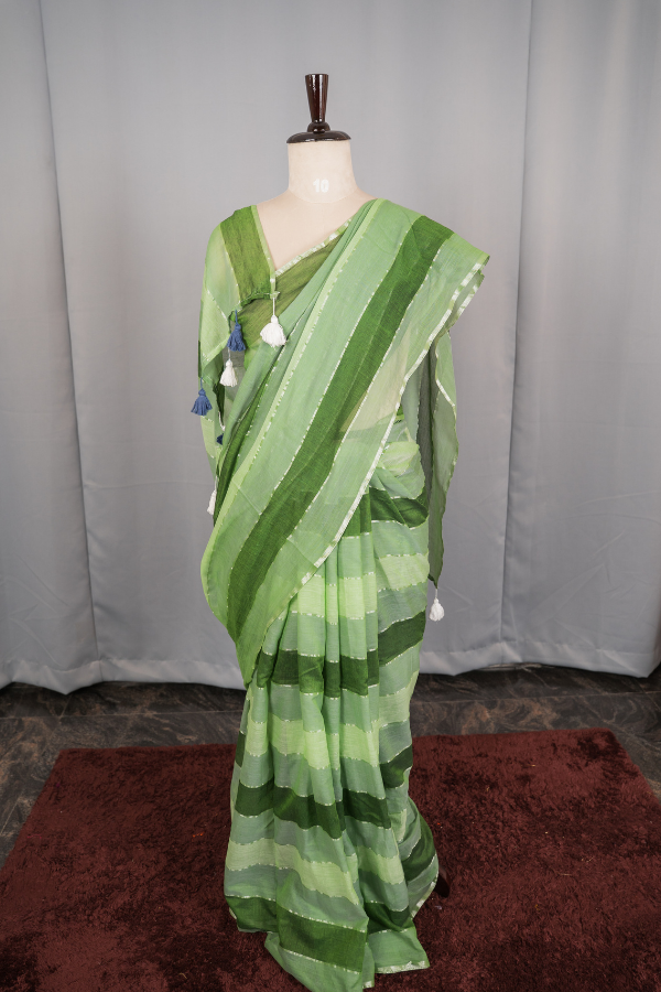 Pure Soft Mull Cotton Saree - Image 4