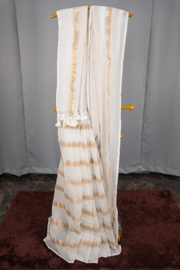 Pure Soft Mull Cotton Saree - Image 16