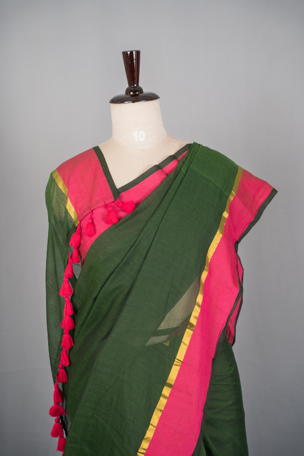 Pure Soft Mull Cotton Saree - Image 3