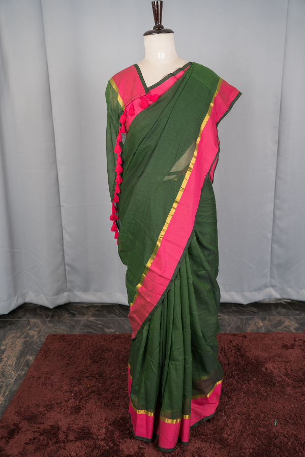 Pure Soft Mull Cotton Saree - Image 2