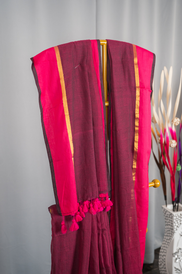 Pure Soft Mull Cotton Saree - Image 11