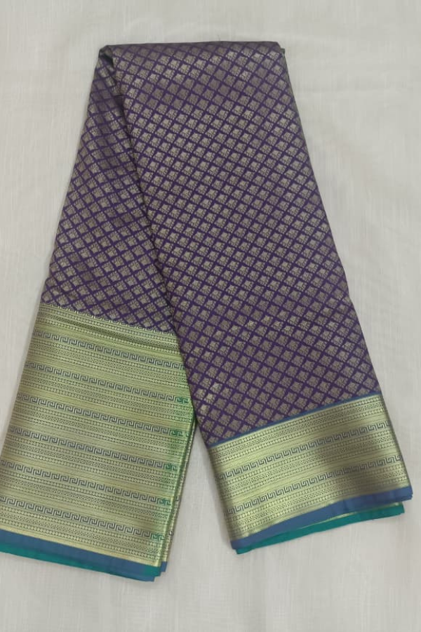 Purple - Kanchipuram Silks Sarees(wedding)