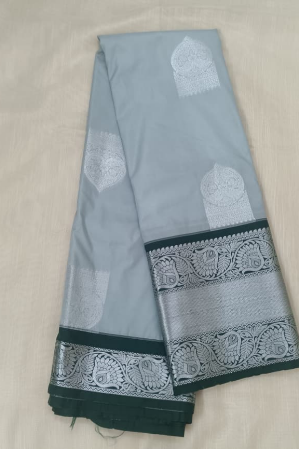 Silver - Kanchipuram Soft Silks Saree