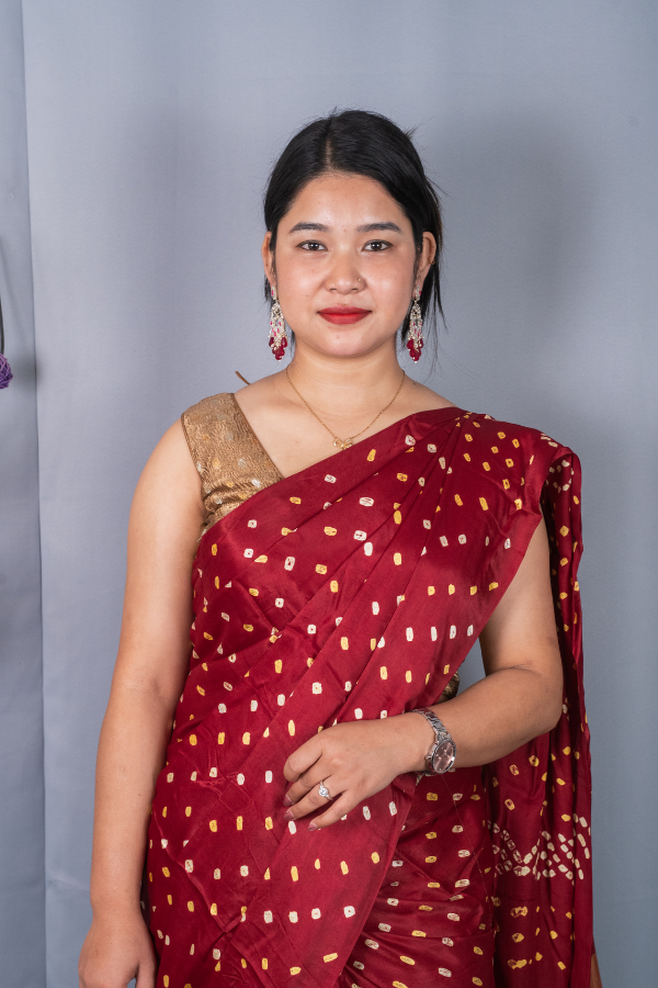 Pure Bandhani Modal Silk