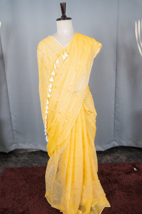 Pure Soft Mull Cotton Saree - Image 24