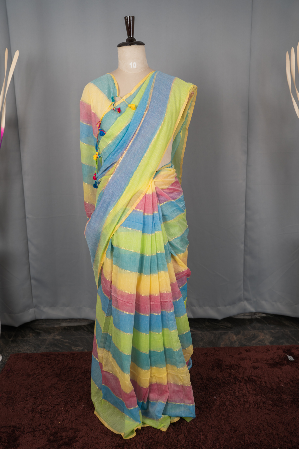 Pure Soft Mull Cotton Saree - Image 26